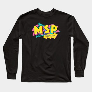 Minnesota Saint Paul, Minnesota Retro 90s Logo Long Sleeve T-Shirt